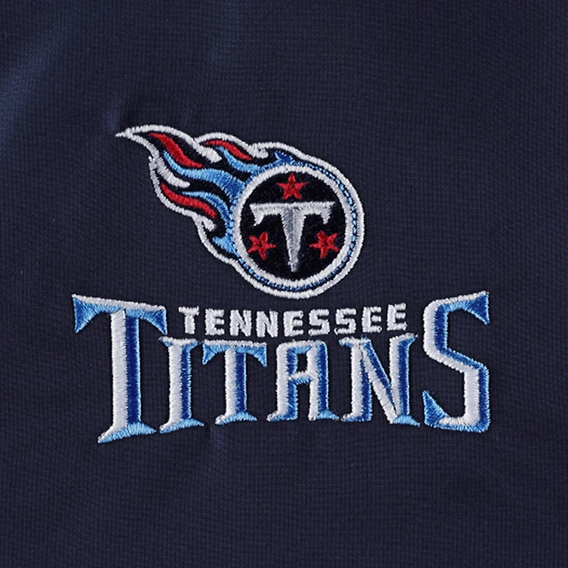 Dunbrooke Navy Tennessee Titans Hurricane Raglan Veste coupe-vent entièrement zippée pour homme