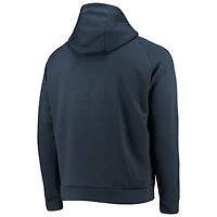 Chandail à capuchon raglan trois mélanges bleu marine Tennessee Titans Shag pour hommes Dunbrooke