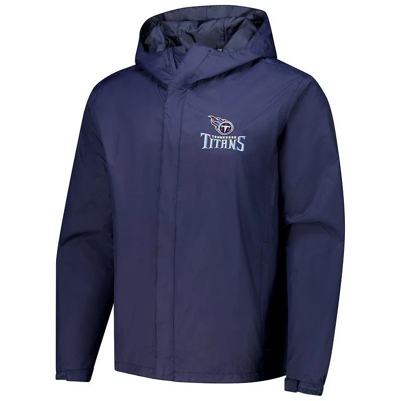 Veste à capuche zippée et imperméable pour homme Dunbrooke Navy Tennessee Titans Tropic
