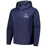 Veste à capuche zippée et imperméable pour homme Dunbrooke Navy Tennessee Titans Tropic