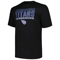 T-shirt pop noir Big & Tall Fanatics pour hommes des Titans du Tennessee