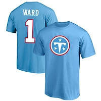 Men's Fanatics Cameron Ward Light Blue Tennessee Titans  Big& Tall Name & Number T-Shirt