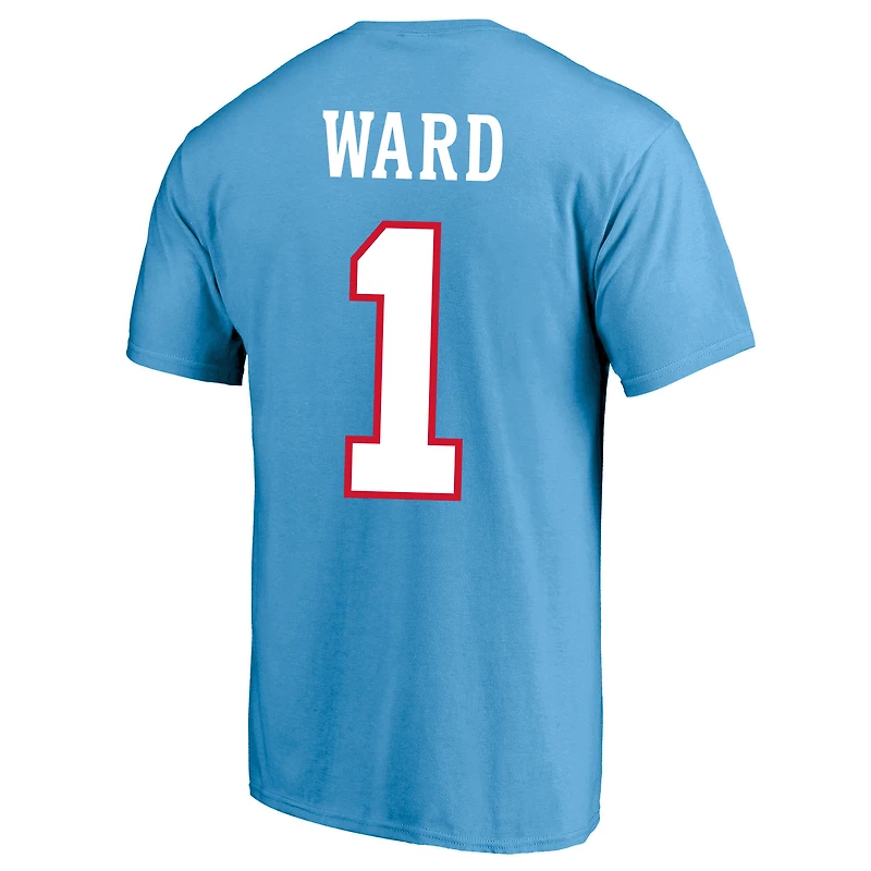 Men's Fanatics Cameron Ward Light Blue Tennessee Titans Big& Tall Name & Number T-Shirt
