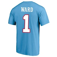 Men's Fanatics Cameron Ward Light Blue Tennessee Titans  Big& Tall Name & Number T-Shirt