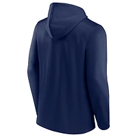 Men's Fanatics Navy/Light Blue Tennessee Titans Ball Carrier Full-Zip Hoodie