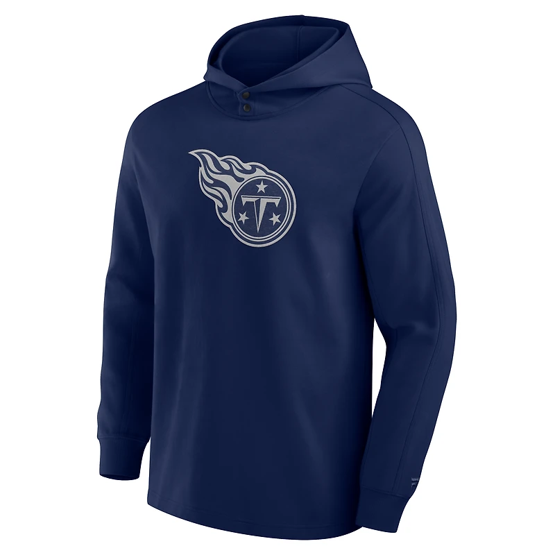 T-shirt à capuche manches longues pour homme Fanatics Navy Tennessee Titans Elements Blaze Tri-Blend