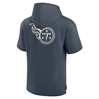 Sweat à capuche manches courtes pour homme Fanatics Navy Tennessee Titans Elements Future Ground Lettering