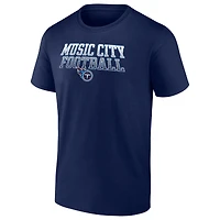 Men's Fanatics Navy Tennessee Titans Heavy Hitter T-Shirt