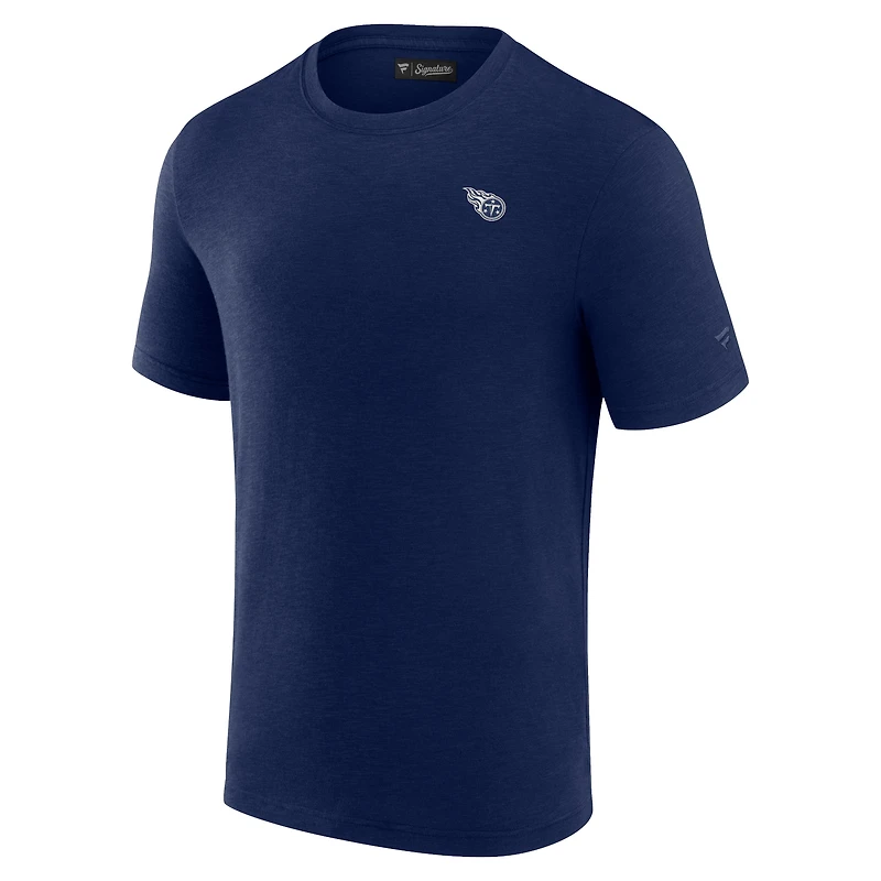 T-shirt à manches courtes en modal pour hommes Fanatics Navy Tennessee Titans