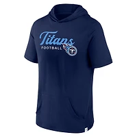 Men's Fanatics Navy Tennessee Titans Offensive Strategy Short Sleeve Pullover Hoodie