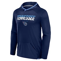 T-shirt à manches longues et capuche transitionnel pour homme Fanatics Navy Tennessee Titans