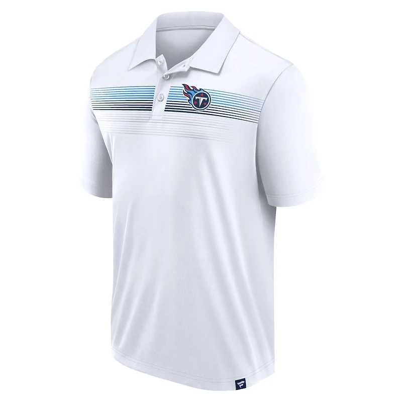 Men's Fanatics White Tennessee Titans Victory For Us Interlock Polo