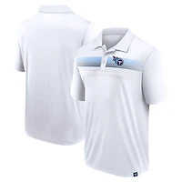 Men's Fanatics White Tennessee Titans Victory For Us Interlock Polo