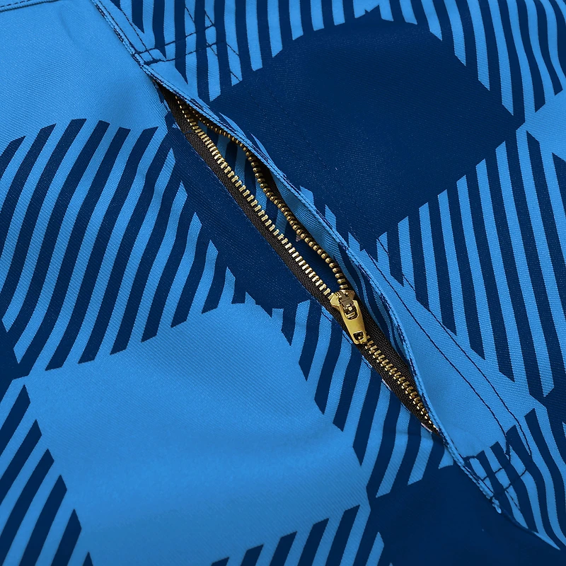 Salopette à carreaux bleu clair FOCO Tennessee Titans avec grand logo pour hommes