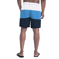 Short de bain G-III Sports by Carl Banks pour homme bleu marine/bleu clair Tennessee Titans Sunrise Volley