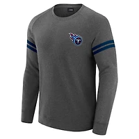Men's J. Palmer Dark Heather Gray Tennessee Titans Players Lounge Raglan Tri-Blend Sweatshirt