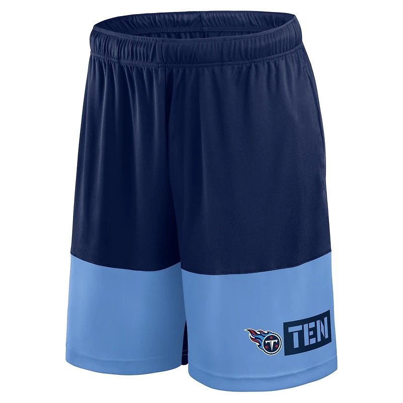 Men's Logo Athletic Navy Tennessee Titans Best of the Shorts