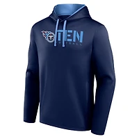 Sweat à capuche bleu marine avec logo Athletic pour homme des Titans du Tennessee