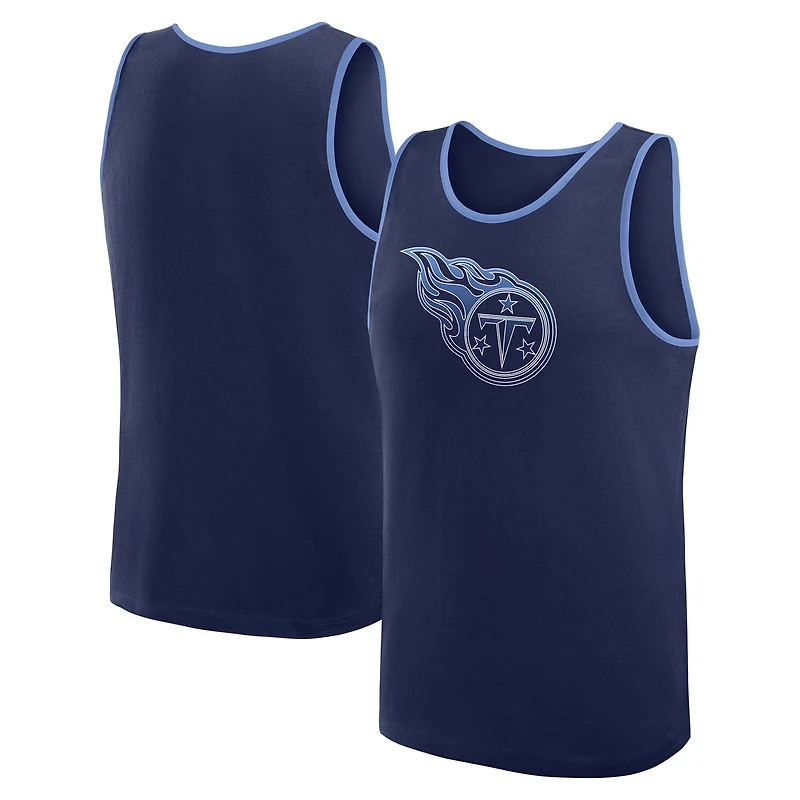 Men's Logo Athletic Navy Tennessee Titans Unmatched Success Tank Top