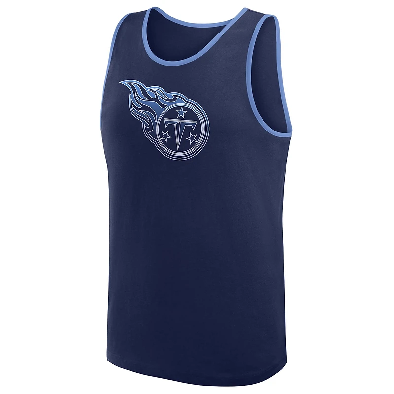 Men's Logo Athletic Navy Tennessee Titans Unmatched Success Tank Top