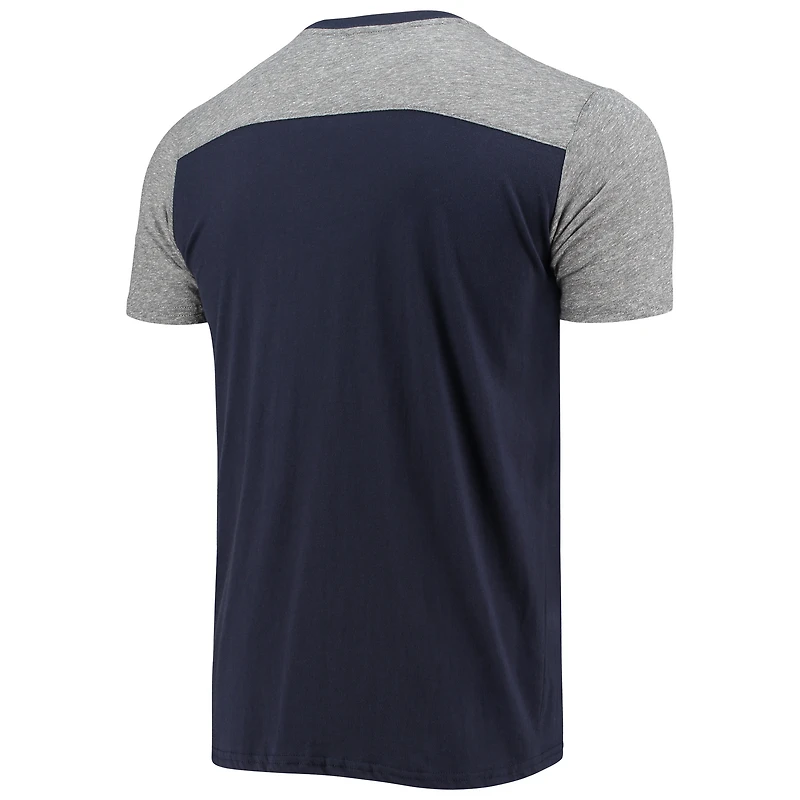 Majestic Threads T-shirt flammé pour homme des Tennessee Titans Field Goal bleu marine/gris