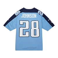 Maillot réplique Mitchell & Ness Chris Johnson bleu clair Tennessee Titans Legacy pour hommes
