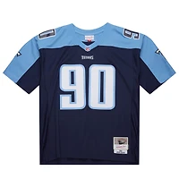 Maillot réplique Mitchell & Ness Jevon Kearse bleu marine Tennessee Titans 1999 Legacy pour homme