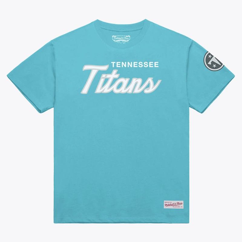 Men's Mitchell & Ness Light Blue Tennessee Titans Head Coach Classic T-Shirt