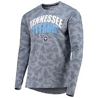 T-shirt à manches longues camouflage MSX by Michael Strahan Navy Tennessee Titans pour homme