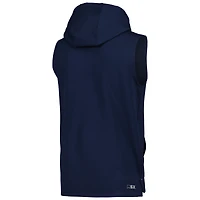 Sweat à capuche sans manches MSX by Michael Strahan pour hommes, bleu marine, Tennessee Titans Marathon