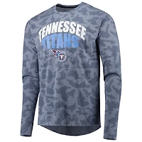 Men's MSX by Michael Strahan Navy Tennessee Titans Performance Camo Long Sleeve T-Shirt