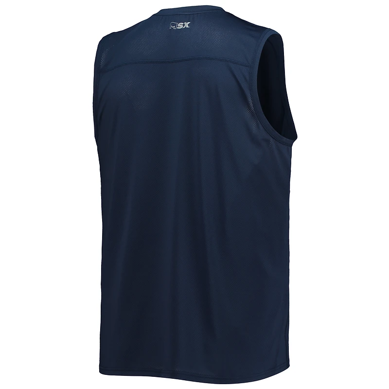 Débardeur MSX by Michael Strahan Navy Tennessee Titans Rebound pour homme