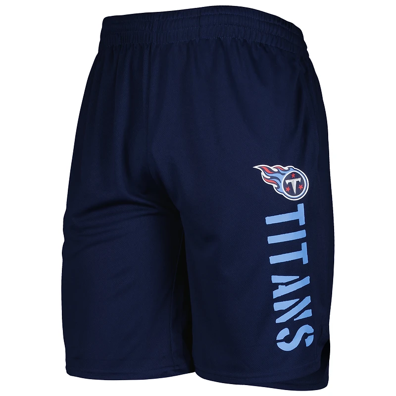 MSX by Michael Strahan Navy Tennessee Titans Team Shorts pour hommes