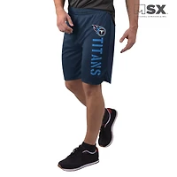 Short d'entraînement MSX by Michael Strahan Navy Tennessee Titans pour homme
