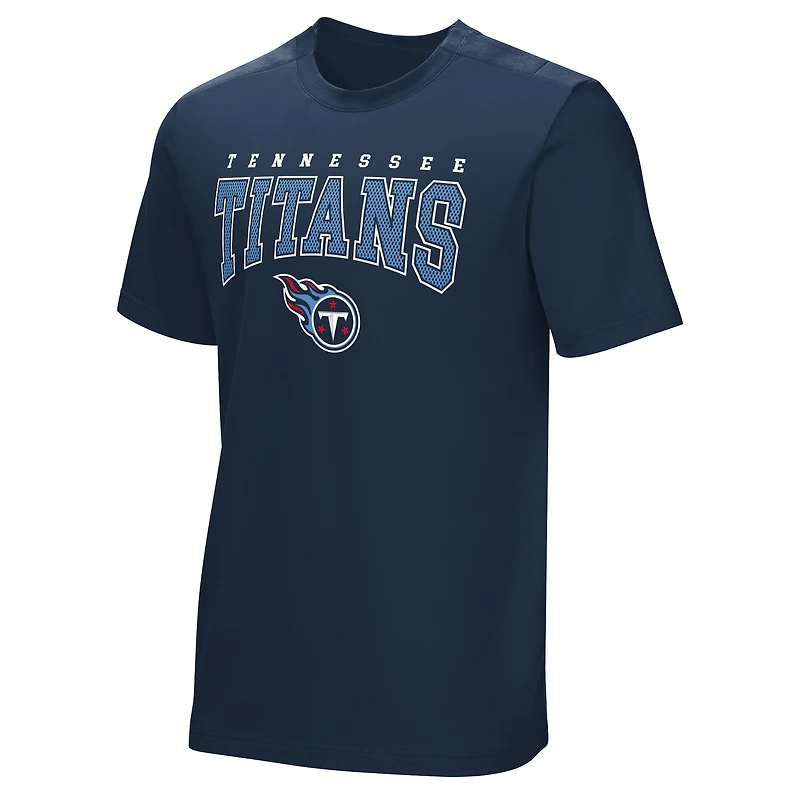 T-shirt adaptatif bleu marine pour hommes des Tennessee Titans Home Team