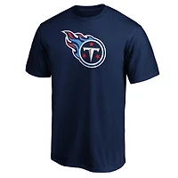 Men's  Navy Tennessee Titans Primary Logo T-Shirt