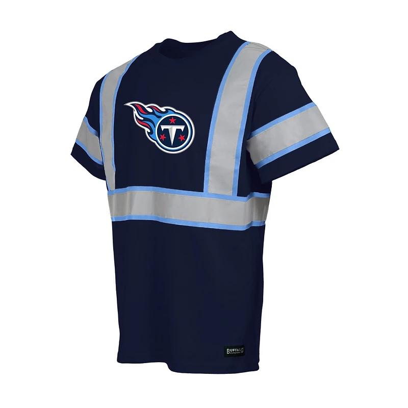 Men's Navy Tennessee Titans Safety Heavyweight T-Shirt