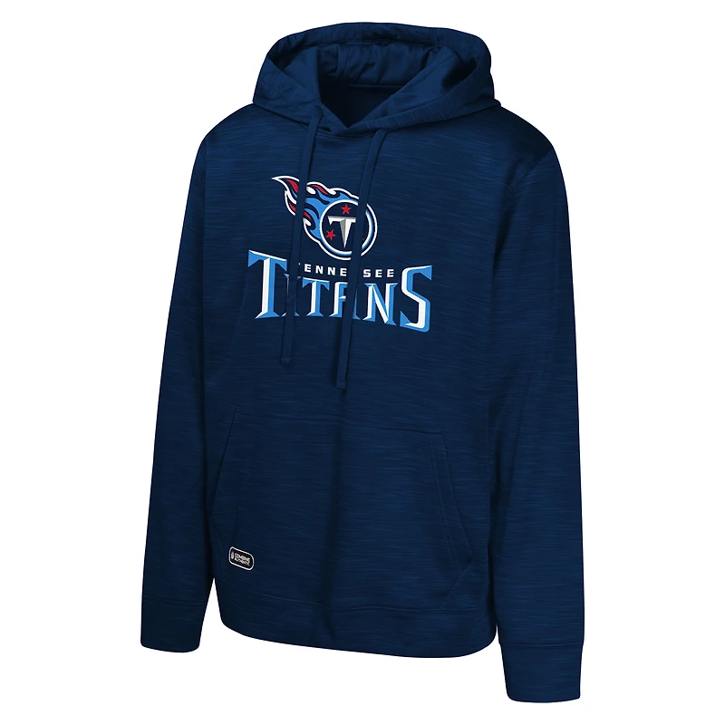 Sweat à capuche en polaire bleu marine Tennessee Titans Streak pour homme