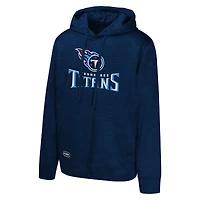Sweat à capuche en polaire bleu marine Tennessee Titans Streak pour homme