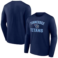 Men's  Navy Tennessee Titans Victory Arch Long Sleeve T-Shirt
