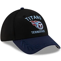 Men's New Era Black/Navy Tennessee Titans 2025 NFL Draft 39THIRTY Flex Hat