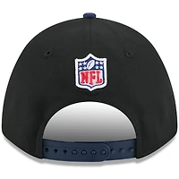 Men's New Era Black/Navy Tennessee Titans 2025 NFL Draft 9FORTY A-Frame M-Crown Adjustable Hat