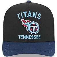 Men's New Era  Black/Navy Tennessee Titans 2025 NFL Draft A-Frame 9FIFTY Snapback Hat