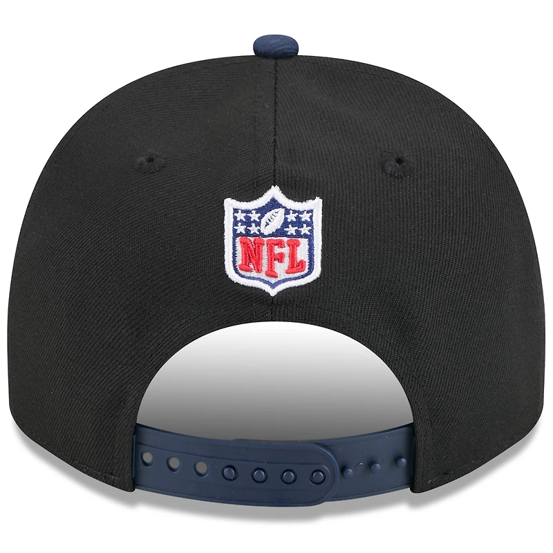 Men's New Era  Black/Navy Tennessee Titans 2025 NFL Draft A-Frame 9FIFTY Snapback Hat