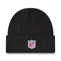 Men's New Era Black Tennessee Titans 2024 NFL Crucial Catch Cuffed Knit Hat