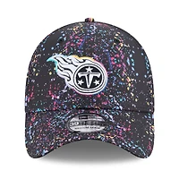 Men's New Era  Black Tennessee Titans 2025 NFL Crucial Catch 39THIRTY Flex Hat