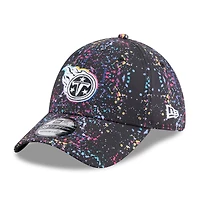 Men's New Era  Black Tennessee Titans 2025 NFL Crucial Catch 39THIRTY Flex Hat