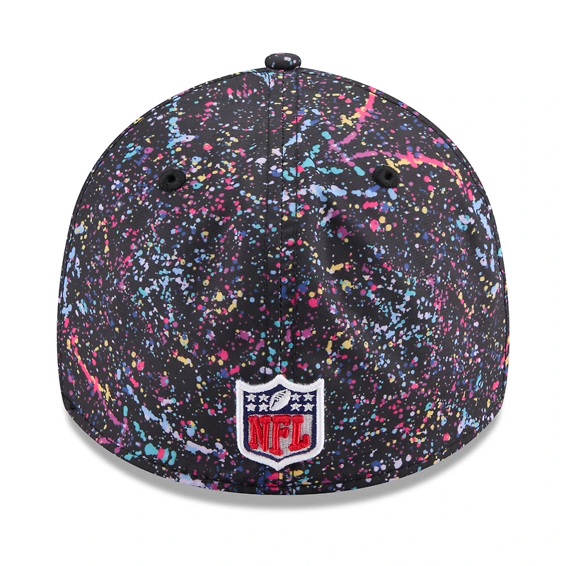 Men's New Era  Black Tennessee Titans 2025 NFL Crucial Catch 39THIRTY Flex Hat