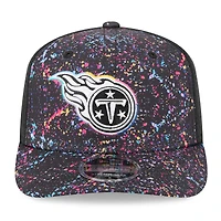 Casquette ajustable 9SEVENTY NFL Crucial Catch 2025 des Titans du Tennessee de New Era pour homme, noire