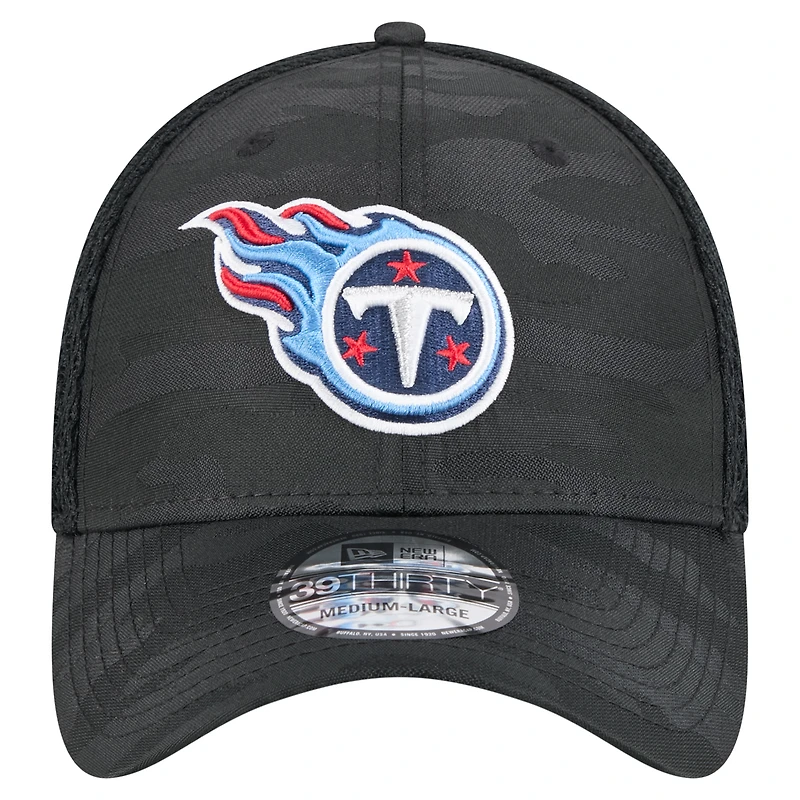 Casquette 39THIRTY Flex noire Tennessee Titans Active Camo de New Era pour homme
